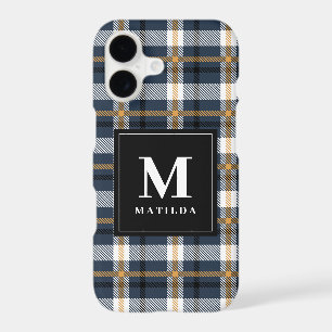 Plaid monogram tartan