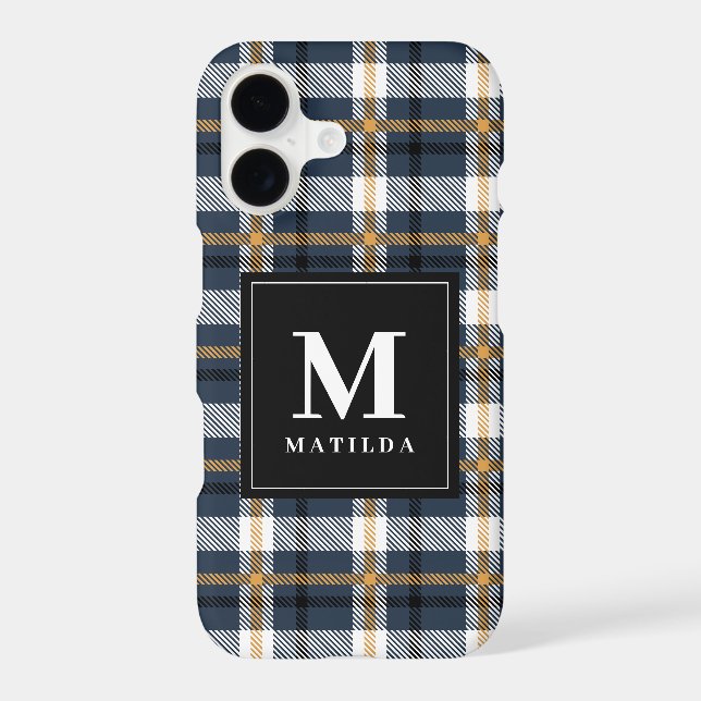 Plaid monogram tartan (Back)