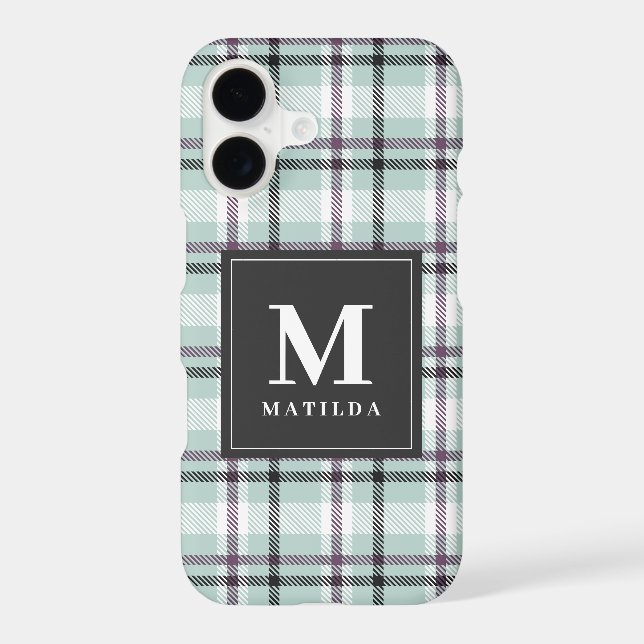 Plaid monogram tartan (Back)