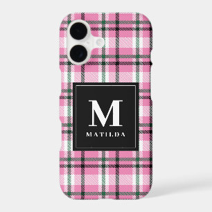 Plaid monogram tartan