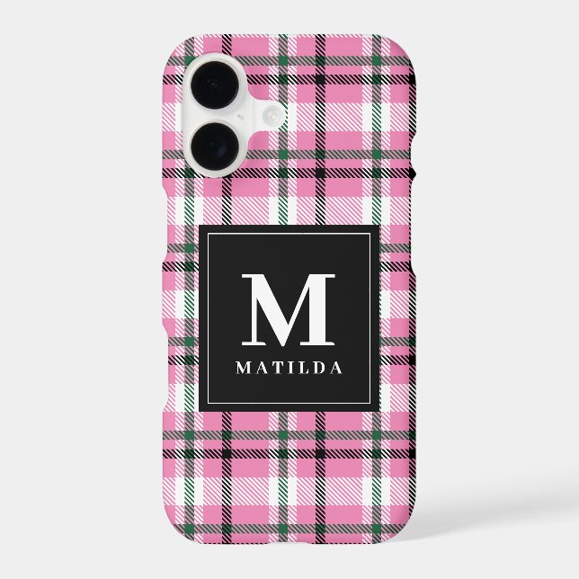 Plaid monogram tartan (Back)