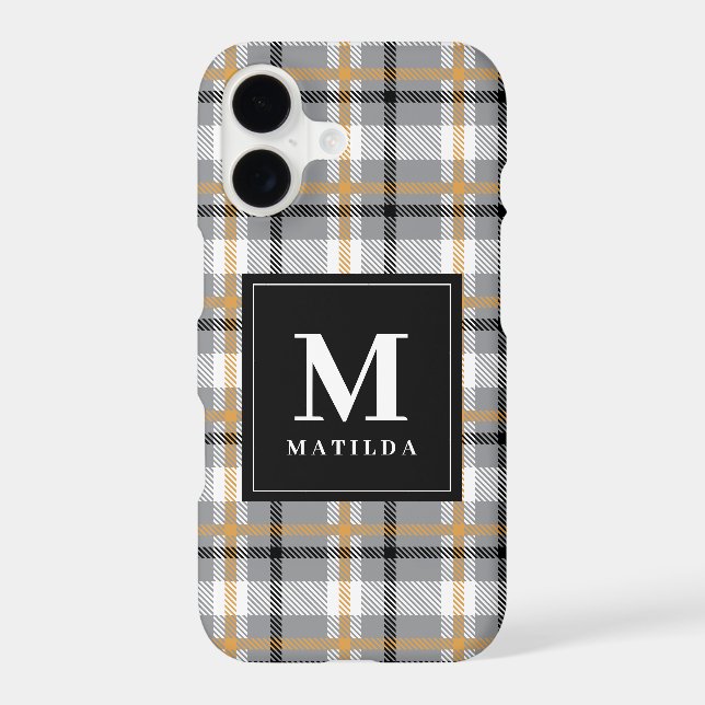 Plaid monogram tartan (Back)