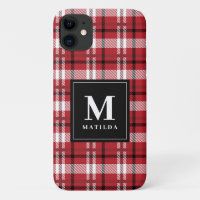 Plaid monogram tartan