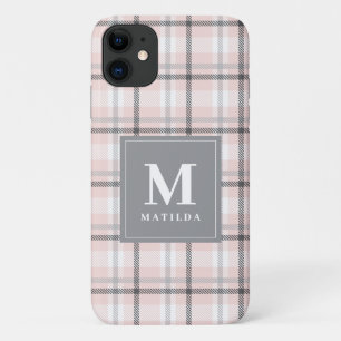 Plaid monogram tartan Case-Mate iPhone case