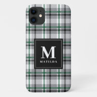 Plaid monogram tartan