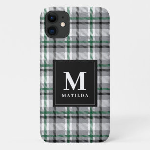 Plaid monogram tartan Case-Mate iPhone case