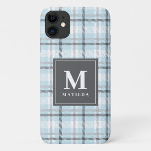 Plaid monogram tartan Case-Mate iPhone case