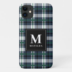 Plaid monogram tartan Case-Mate iPhone case