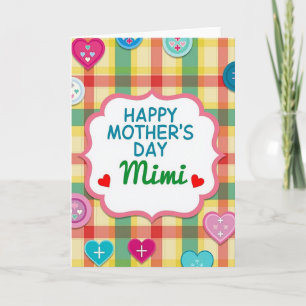 Plaid Mothers Day Message Card