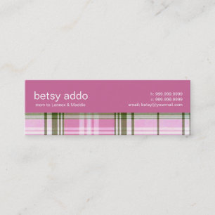 Plaid Mummy Calling Card