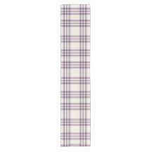 Plaid Neutral Table Runner 