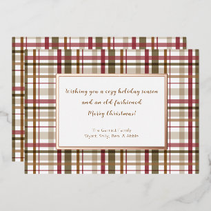 Plaid Old Fashioned Christmas 