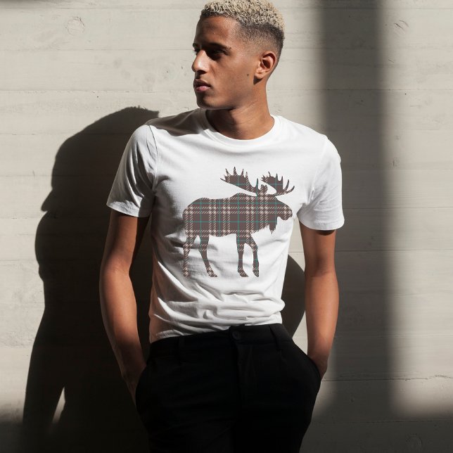 Plaid on Plaid Moose T-Shirt (Plaid Moose T-shirt
)