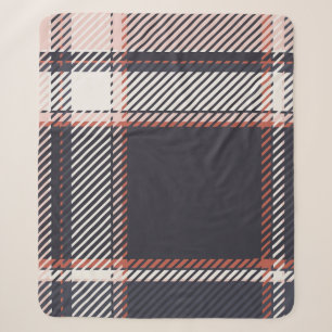 Plaid or tartan vintage is background or texture i sherpa blanket