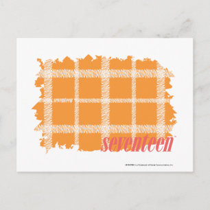 Plaid Orange 3 Postcard