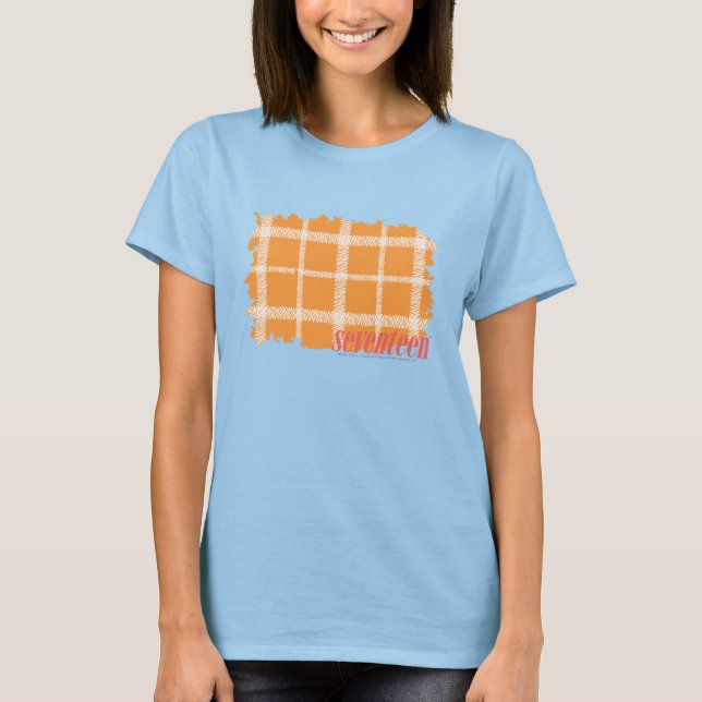 Plaid Orange 3 T-Shirt (Front)