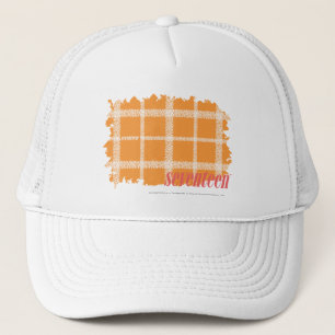 Plaid Orange 3 Trucker Hat