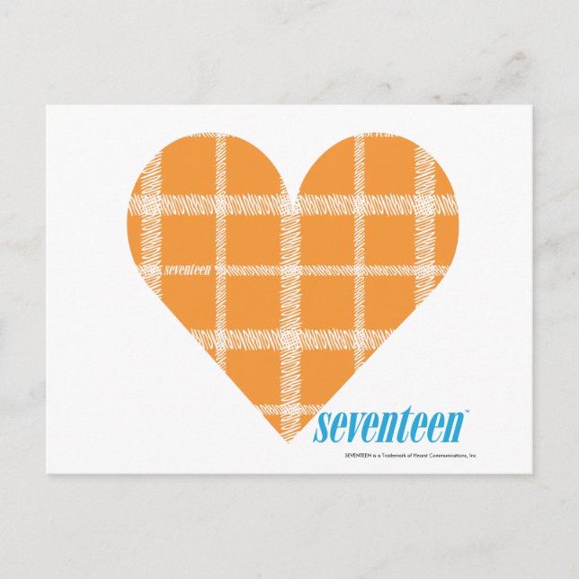 Plaid Orange 4 Postcard (Front)