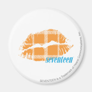 Plaid Orange Magnet