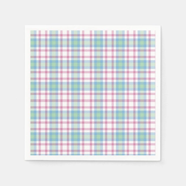 Plaid Paper Napkin (Front)