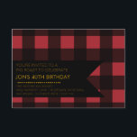 Plaid Party Invitation<br><div class="desc">Announce your party with these festive buffalo check design invitations. Customise these invitations with your event's details and the colours of your choice. Be sure to check out more designs at Illustrations by Erin.</div>