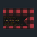 Plaid Party Invitation<br><div class="desc">Announce your party with these festive buffalo check design invitations. Customise these invitations with your event's details and the colours of your choice. Be sure to check out more designs at Illustrations by Erin.</div>
