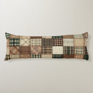 Plaid Patchwork Cosy Body Cushion