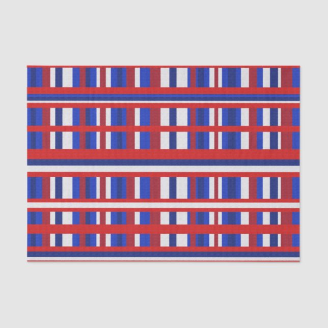 Plaid Patriot Tissue Paper (Front)