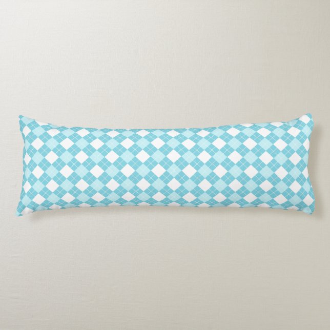 Plaid pattern body pillow (Front)