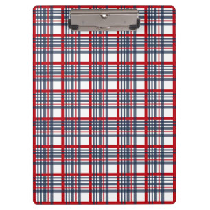 Plaid pattern clipboard