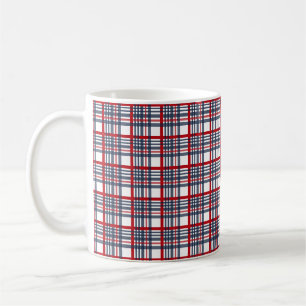 Plaid pattern coffee mug