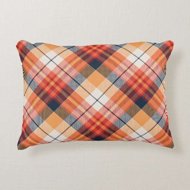 Plaid Pattern  Decorative Cushion (Front)