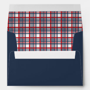 Plaid pattern envelopes