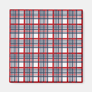 Plaid pattern magnet