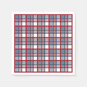 Plaid pattern napkin