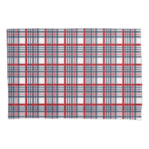 Plaid pattern pillowcase