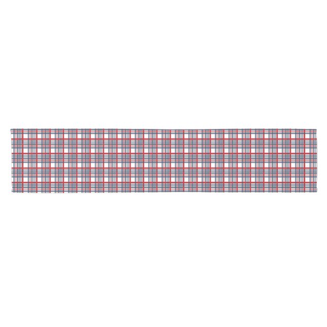 Plaid pattern short table runner (Horizontal)