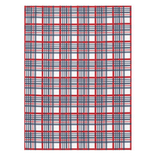 Plaid pattern tablecloth