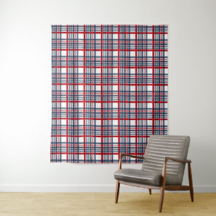 Plaid pattern tapestry