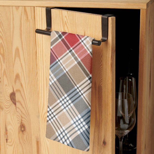  Plaid Pattern  Tea Towel (Thirds Fold)