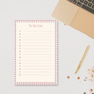 Plaid Pattern To Do List Post-it Notes