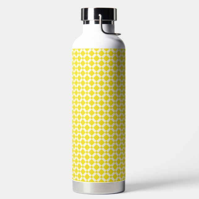 Plaid pattern water bottle (Left)
