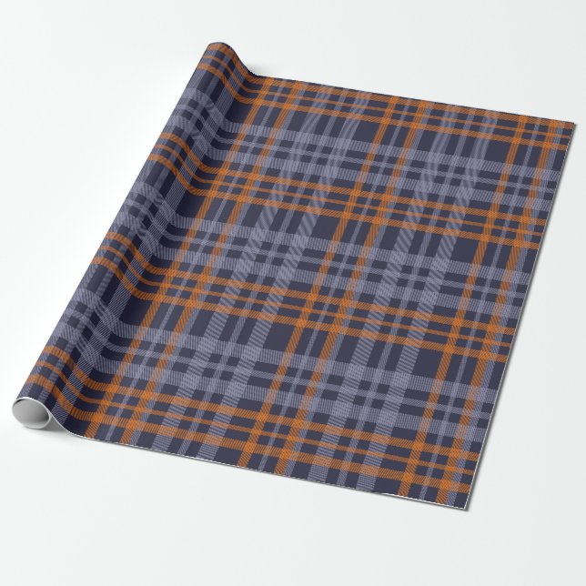 Plaid Pattern Wrapping Paper (Unrolled)