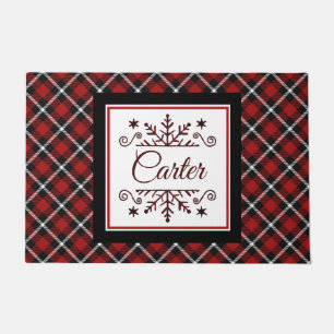 Plaid Personalised snowflake   Doormat
