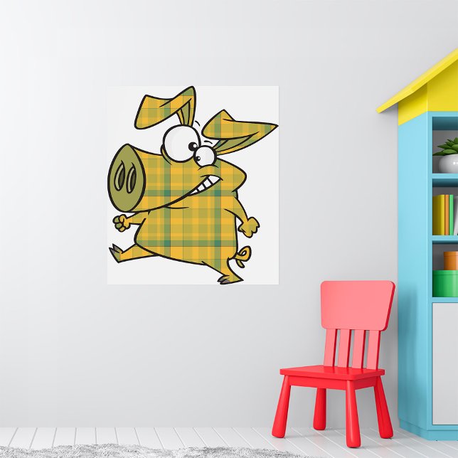 Plaid Pig Poster (Creator Uploaded)