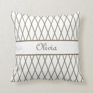 Plaid Pillow With Name