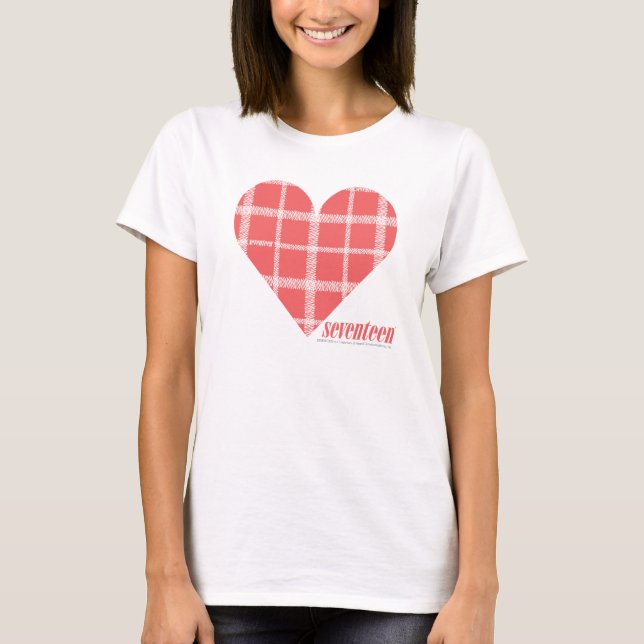 Plaid Pink 4 T-Shirt (Front)