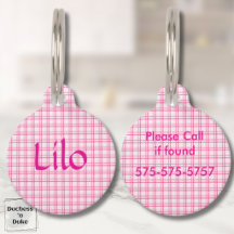 Plaid Pink and White Pattern