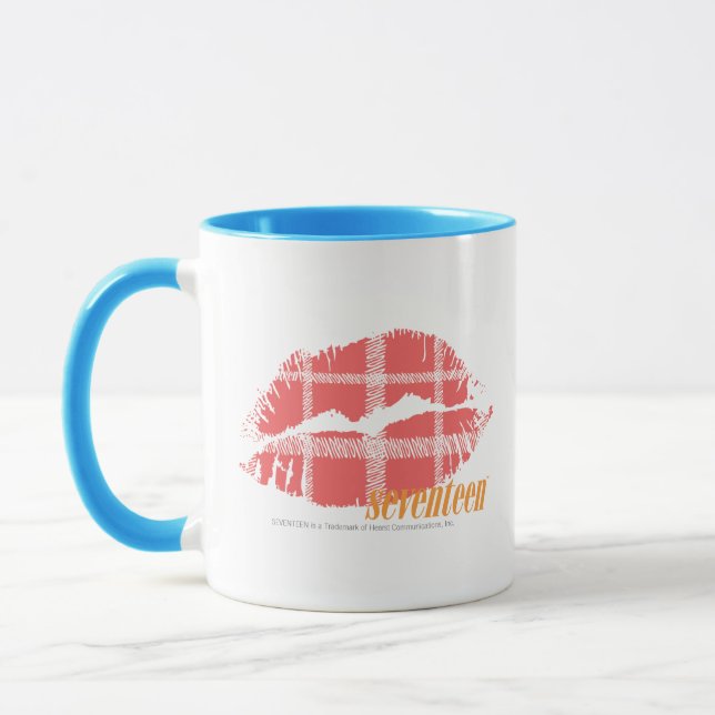 Plaid Pink Mug (Left)
