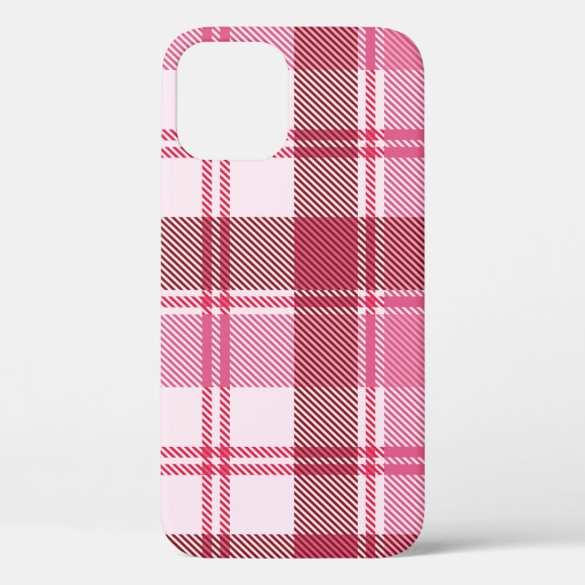 Plaid pink pastel: seamless square grid Case-Mate iPhone case (Back)